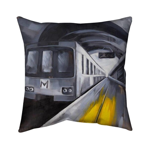 Fondo 20 x 20 in. Subway-Double Sided Print Indoor Pillow - FO2795311