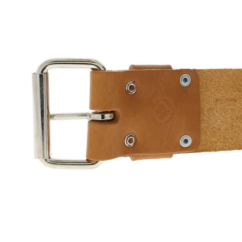 IDEAL 2 in. x 48 in. Premium Leather Roller Buckle Tool Belt Bag - 35-995