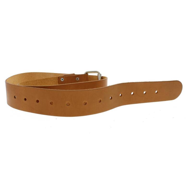 IDEAL 2 in. x 48 in. Premium Leather Roller Buckle Tool Belt Bag - 35-995