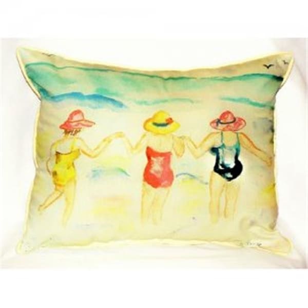 Betsy Drake Betsy Drake HJ607 Ladies Wading Throw Pillow; 16 x 20 in. - HJ607
