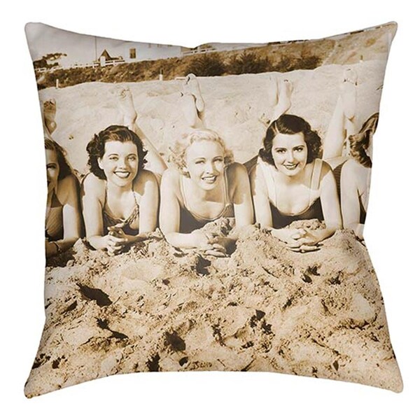 Artistic Weavers Litchfield Square Pillow, Sepia - 20 x 20 in. - LTCH1462-2020