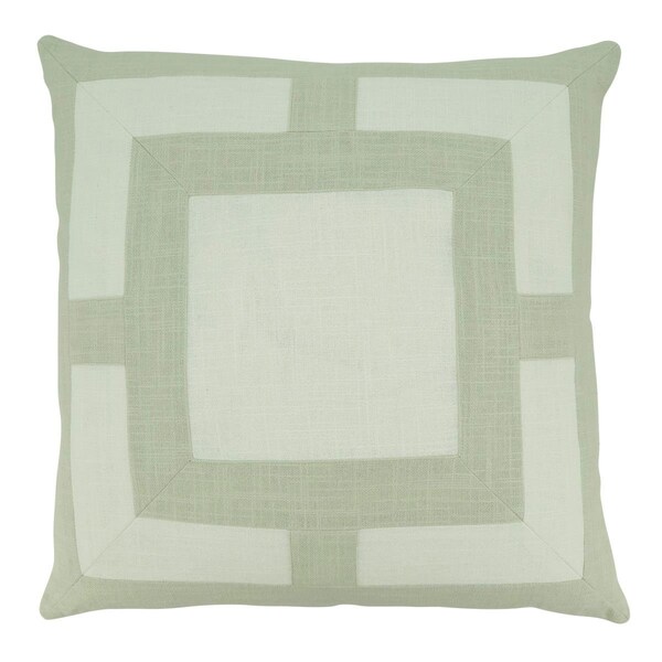 Rlm Distribution 20 in. Geometric Throw Square Pillow with Poly Filling Natural - HO3189225