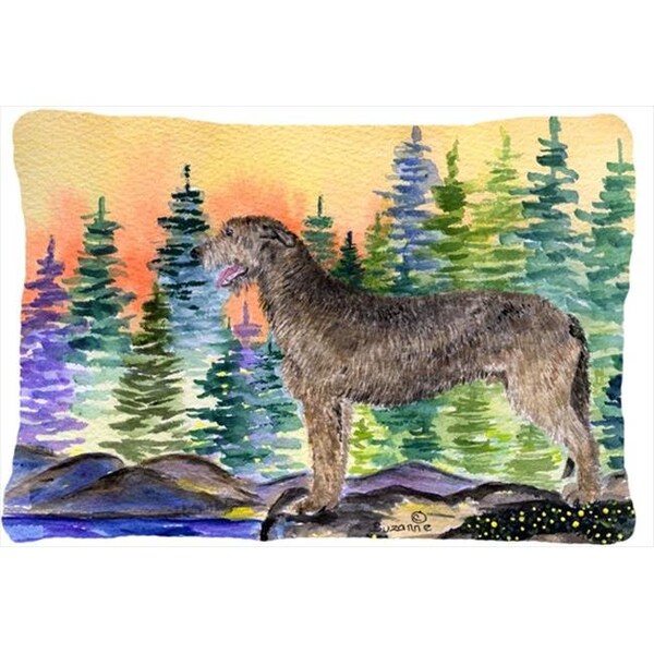 Carolines Treasures Carolines Treasures SS8205PW1216 12 x 16 in. Irish Wolfhound Decorative Indoor & Outdoor Fabric Pillow - SS8205PW1216