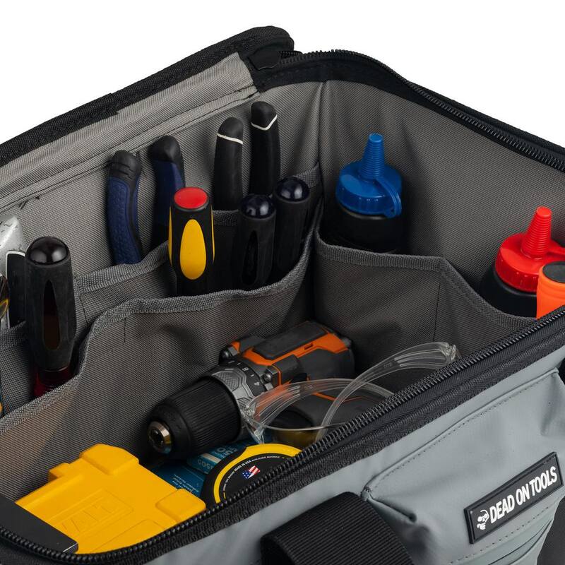 DEAD ON TOOLS 18 in. FlatTop Weather Resistant Tool Bag - DO720