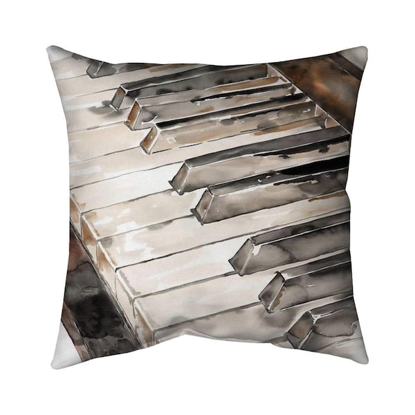 Fondo 26 x 26 in. Piano-Double Sided Print Indoor Pillow - FO2777033