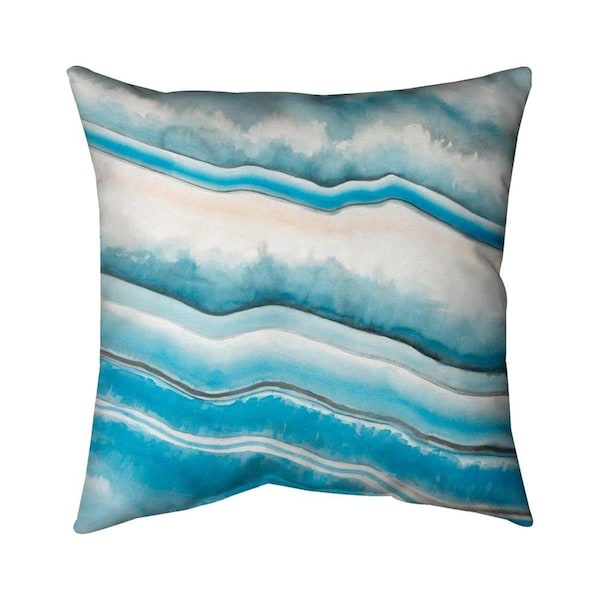 Begin Home Decor 26 x 26 in. Textured Geode-Double Sided Print Indoor Pillow - 5541-2626-AB40