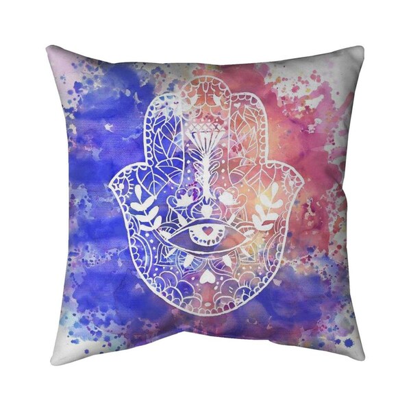 Fondo 20 x 20 in. Hamsa Hand-Double Sided Print Indoor Pillow - FO2796248