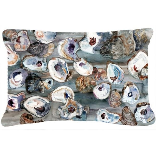 Carolines Treasures Carolines Treasures 8957PW1216 Bunch Of Oysters Canvas Fabric Decorative Pillow - 8957PW1216