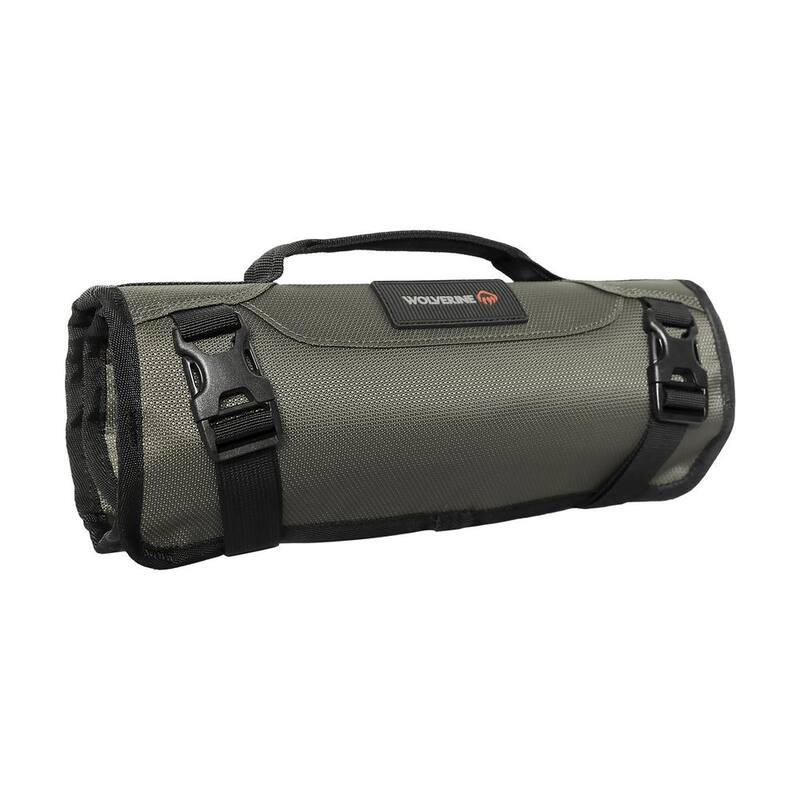 Wolverine 28 in. 16 Pocket Gunmetal Industrial Grade Nailhead Nylon Utility Roll - WVB1002041