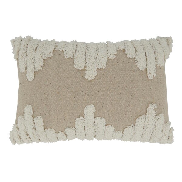 Rlm Distribution 13 x 20 in. Oblong Tufted Throw Pillow with Poly Filling - HO2658798