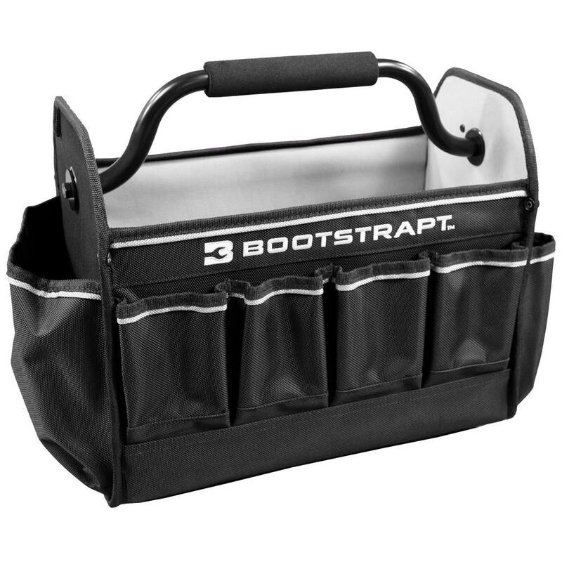 BOOTSTRAPT 15 in. Contractor's Tote Bag with Integrated Parts Bin Compartment - 006-505