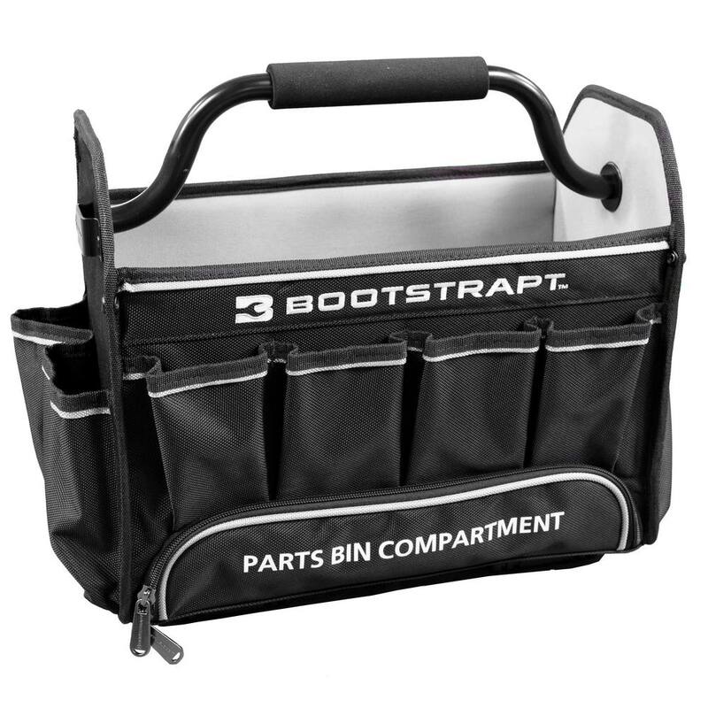 BOOTSTRAPT 15 in. Contractor's Tote Bag with Integrated Parts Bin Compartment - 006-505