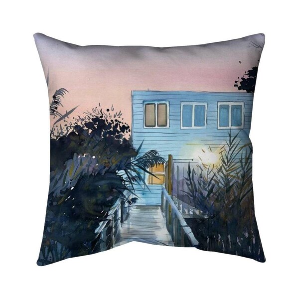 Begin Home Decor 20 x 20 in. Beach House-Double Sided Print Indoor Pillow - 5541-2020-CO144