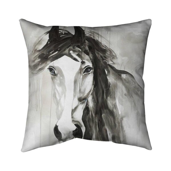 Begin Home Decor 20 x 20 in. Beautiful Wild Horse-Double Sided Print Indoor Pillow - 5541-2020-AN250