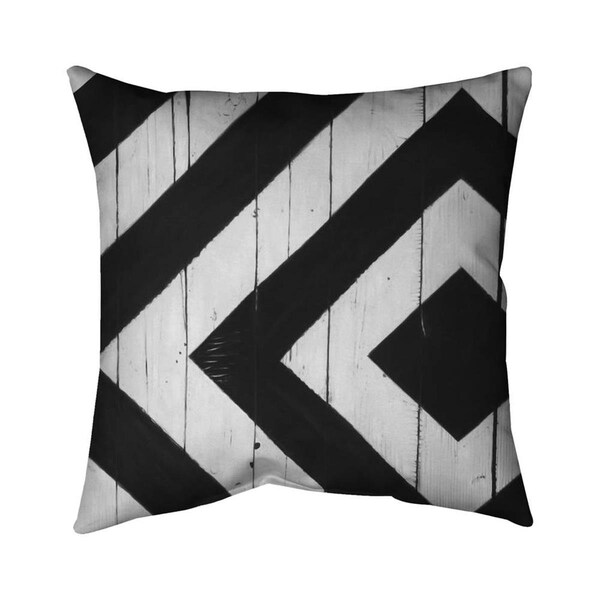 Fondo 20 x 20 in. Rhombus on Wood-Double Sided Print Indoor Pillow - FO2772177