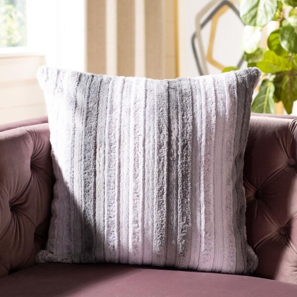 Safavieh Elian Pillow, Grey & White - PLS7034A-2020