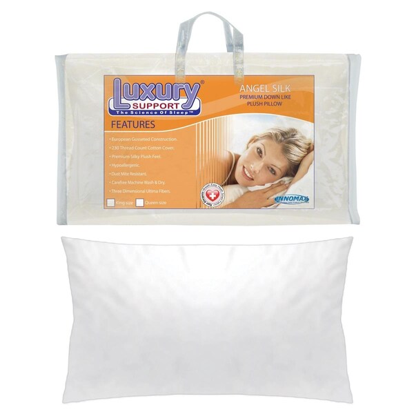 Innomax 20 x 36 in. Angel Silk Premium Down Like Plush Pillow, King Size - IN304058