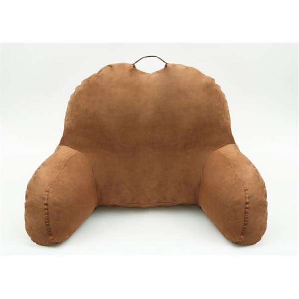 Betterbeds Microsuede Bedrest Pillow - Brown - Bed Rest Reading Pillow - BE123218