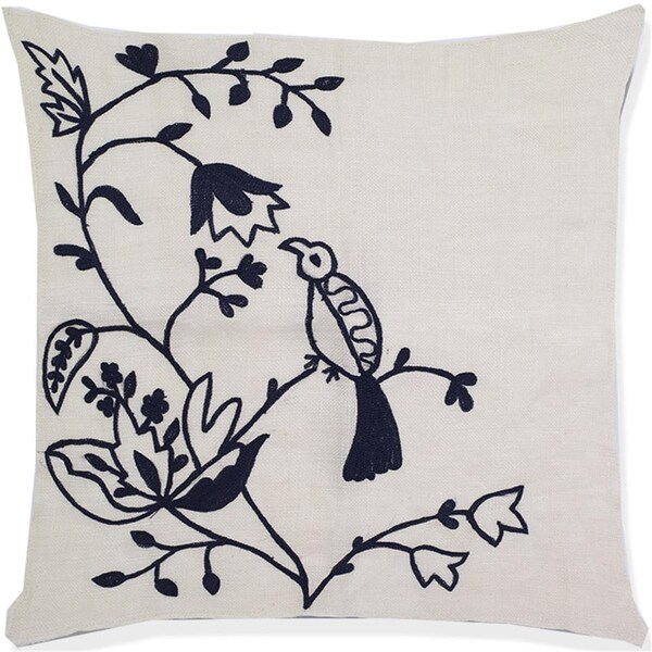 Indis Heritage Birds of Paradise Crochet Pillow Cover - C1024