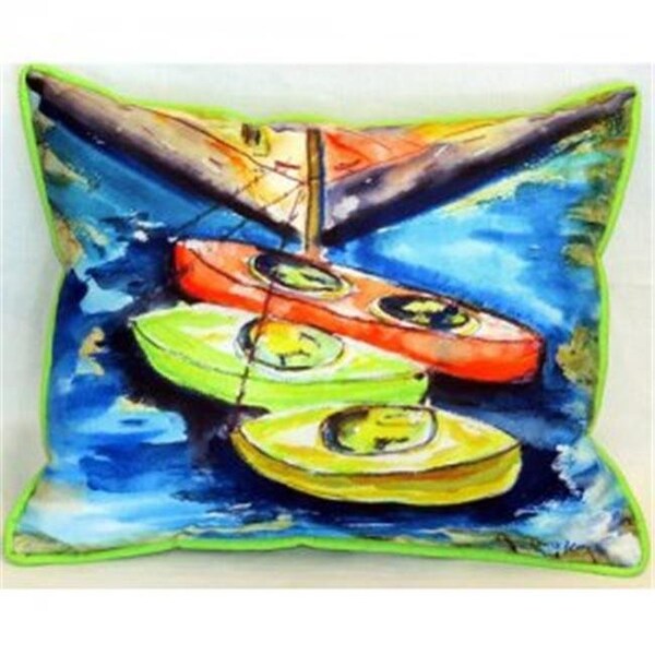Betsy Drake Betsy Drake HJ992 Kayaks Indoor & Outdoor Throw Pillow; 16 x 20 in. - HJ992