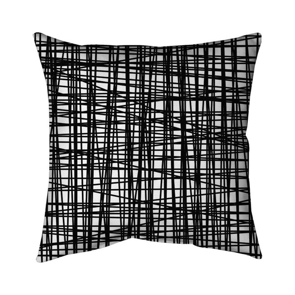 Fondo 26 x 26 in. Abstract Small Stripes-Double Sided Print Indoor Pillow - FO2772187