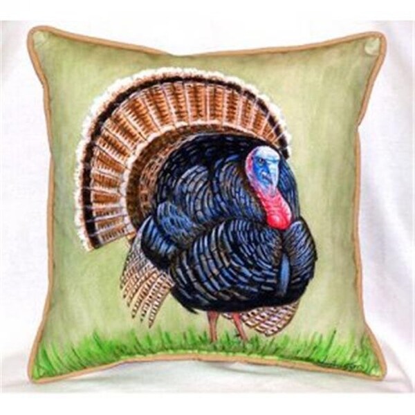 Betsy Drake Betsy Drake ZP512 Wild Turkey Indoor & Outdoor Throw Pillow; 22 x 22 in. - ZP512