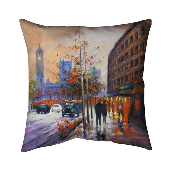 Begin Home Decor 20 x 20 in. City by Fall-Double Sided Print Indoor Pillow - 5541-2020-CI192