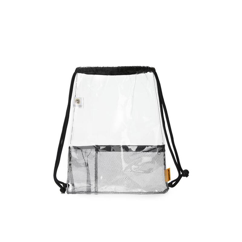 CAT Soft Bag, 13 in., 2 Pockets, Transparency, 100% Clear PVC, Drawstring Bag, Large Capacity, Easy Clean - 84729