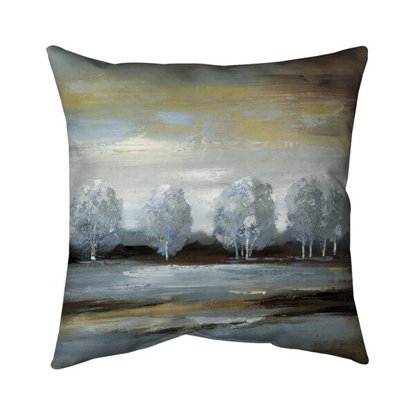 Begin Home Decor 20 x 20 in. Grey Landscape-Double Sided Print Indoor Pillow - 5541-2020-LA4