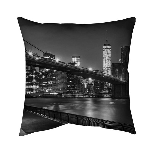 Begin Home Decor 20 x 20 in. City Under The Night-Double Sided Print Indoor Pillow - 5541-2020-PH13-1