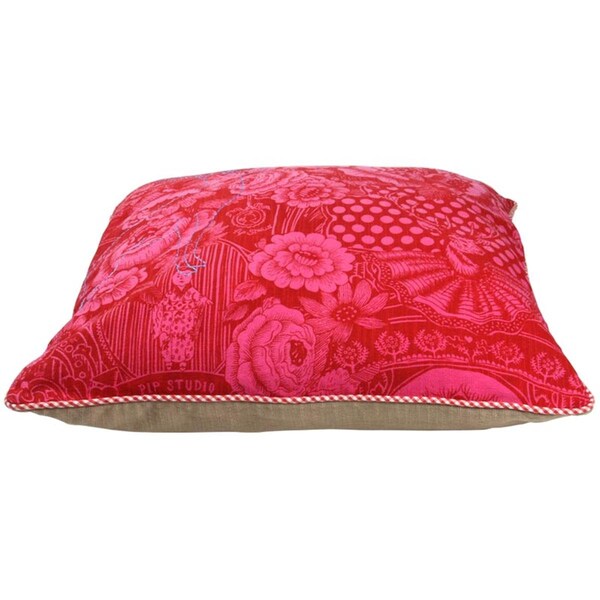 Heritage Lace 24 x 24 in. Pip Studio Wallpower Pillow Cover, Red - 51.040.079