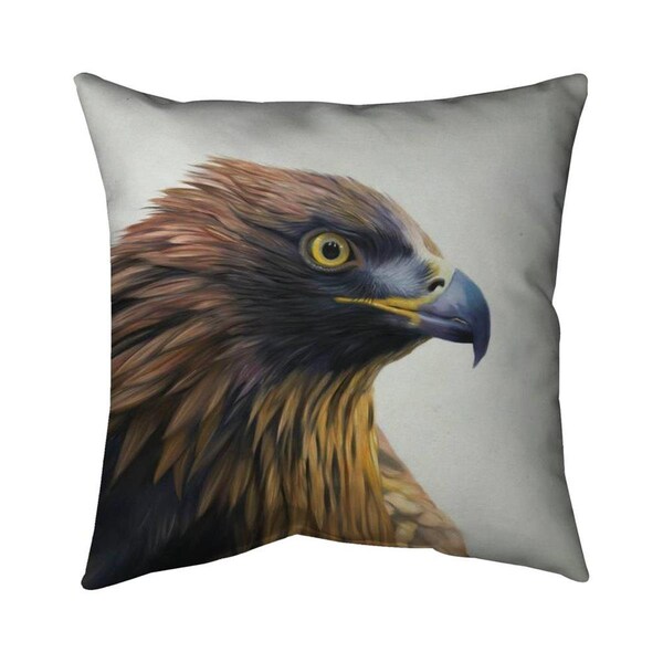 Fondo 20 x 20 in. Brown-Headed Eagle-Double Sided Print Indoor Pillow - FO2773617