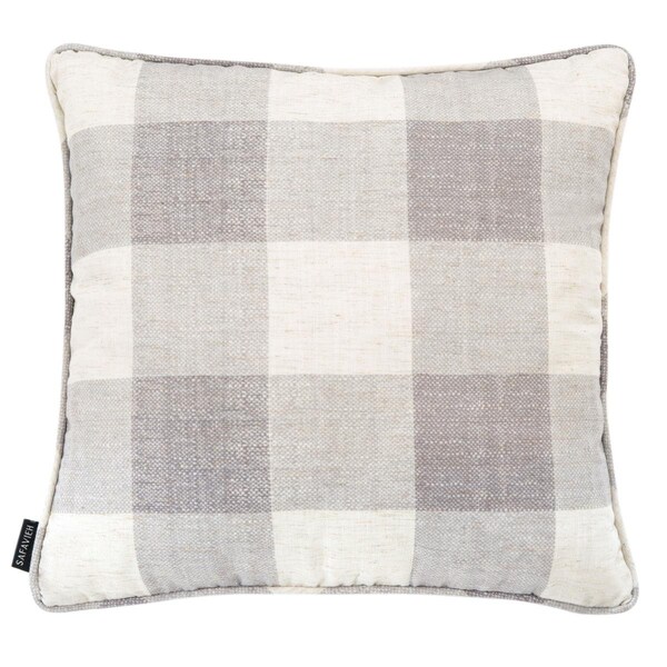 Safavieh Fernla Throw Pillow Grey & White - PLS7184B-1818
