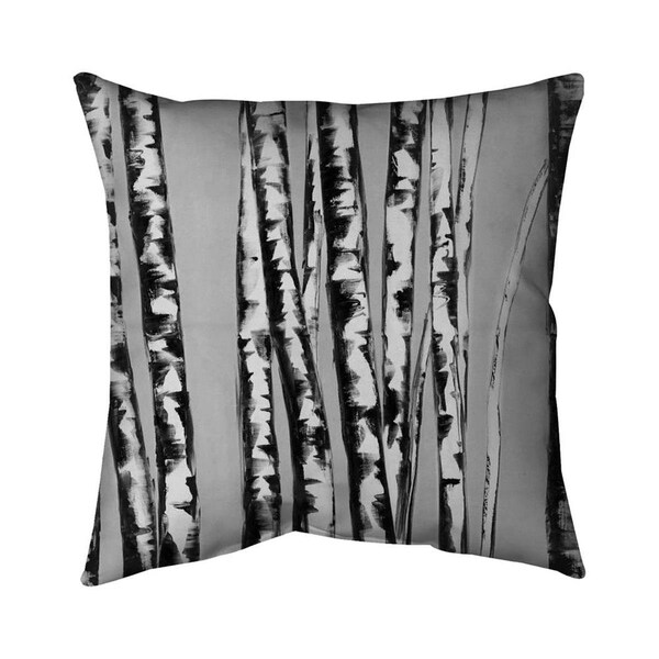Begin Home Decor 26 x 26 in. Birches Intersecting-Double Sided Print Indoor Pillow - 5541-2626-LA51-2