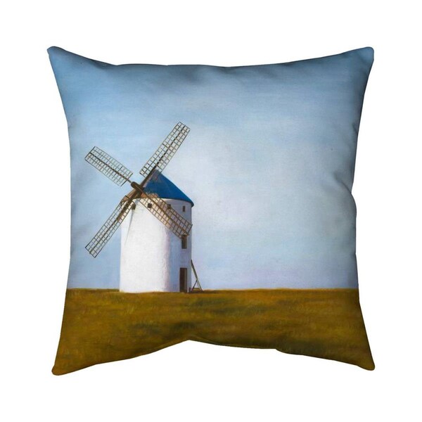 Begin Home Decor 20 x 20 in. Big Windmill-Double Sided Print Indoor Pillow - 5541-2020-LA192
