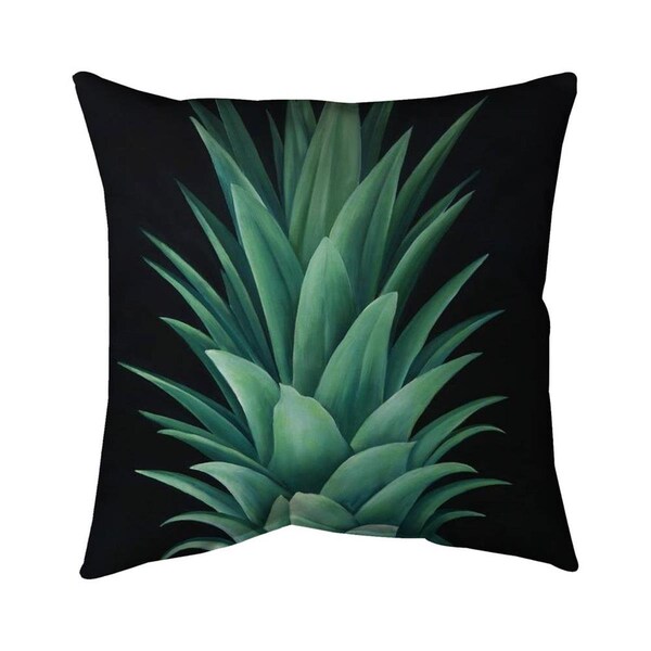 Fondo 26 x 26 in. Pineapple Leaves-Double Sided Print Indoor Pillow - FO2775630
