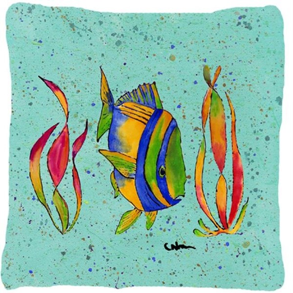 Jensendistributionservices Tropical Fish Indoor & Outdoor Fabric Decorative Pillow - MI759214