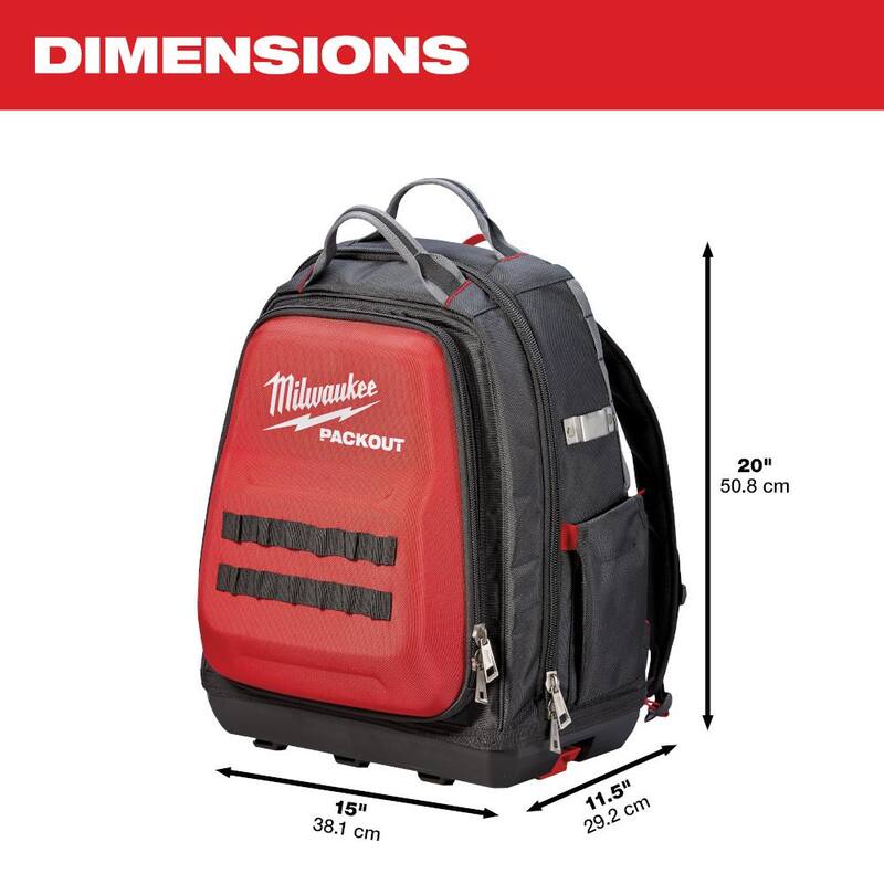 Milwaukee PACKOUT 15 in. Backpack with 6-Pack Cushion Grip Screwdriver Set - 48-22-8301-48-22-2886