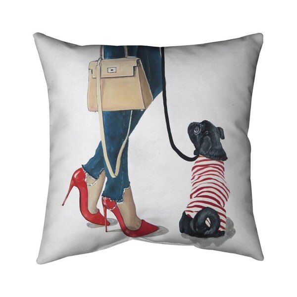 Begin Home Decor 26 x 26 in. Best Friends Fashion-Double Sided Print Indoor Pillow - 5541-2626-FA44