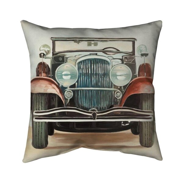 Fondo 26 x 26 in. Old 1920s Luxury Car-Double Sided Print Indoor Pillow - FO2795860