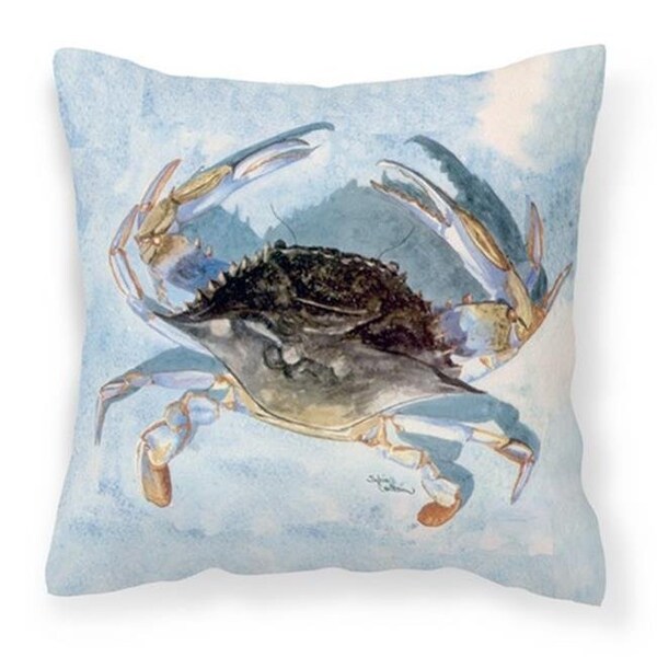 Carolines Treasures Carolines Treasures 8011PW1414 Blue Crab Fabric Decorative Pillow; 14 x 3 x 14 in. - 8011PW1414
