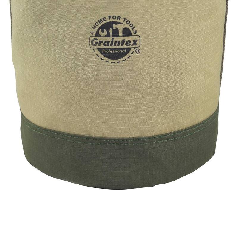 Graintex 12 in. 1-Pocket Utility Tool Bucket in Khaki Green - CB2367