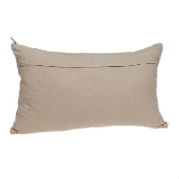 Homeroots 24 x 14 x 5 in. Sandy Beige Textured Throw Pillow - 383127
