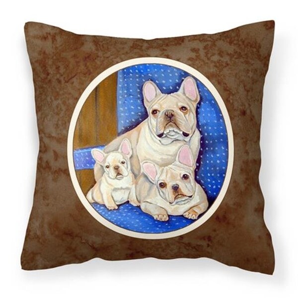 Carolines Treasures Carolines Treasures 7055PW1414 French Bulldog Mommas Love Fabric Decorative Pillow - 7055PW1414