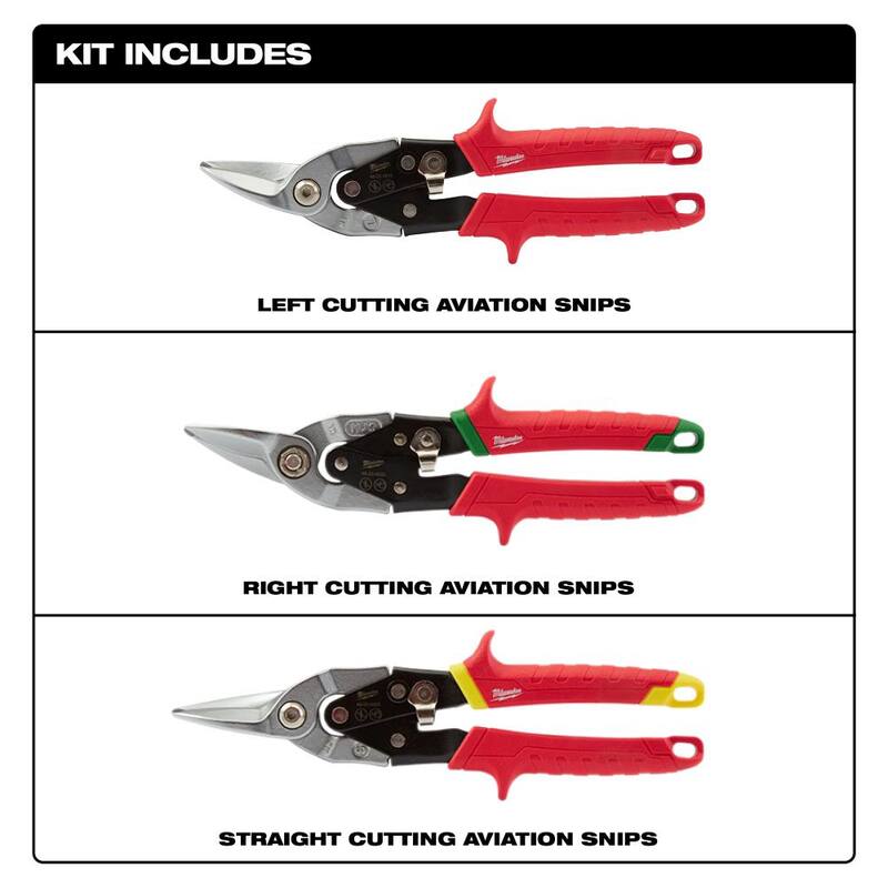 Milwaukee 15 in. PACKOUT Tote with Aviation Snips (3-Pack) - 48-22-8315-48-22-4533