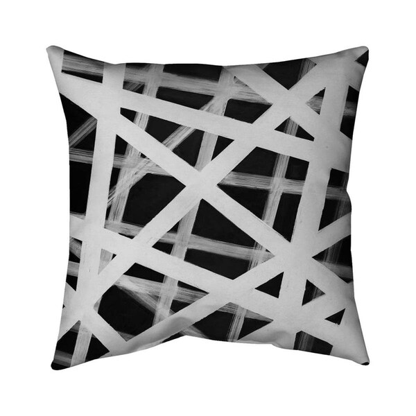 Fondo 26 x 26 in. Geometric Stripes-Double Sided Print Indoor Pillow - FO2774194