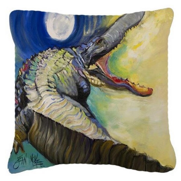 Carolines Treasures Carolines Treasures JMK1207PW1414 Alligator Canvas Fabric Decorative Pillow - JMK1207PW1414