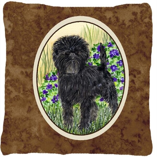 Carolines Treasures Carolines Treasures SS8151PW1414 Affenpinscher Indoor & Outdoor Fabric Decorative Pillow - SS8151PW1414