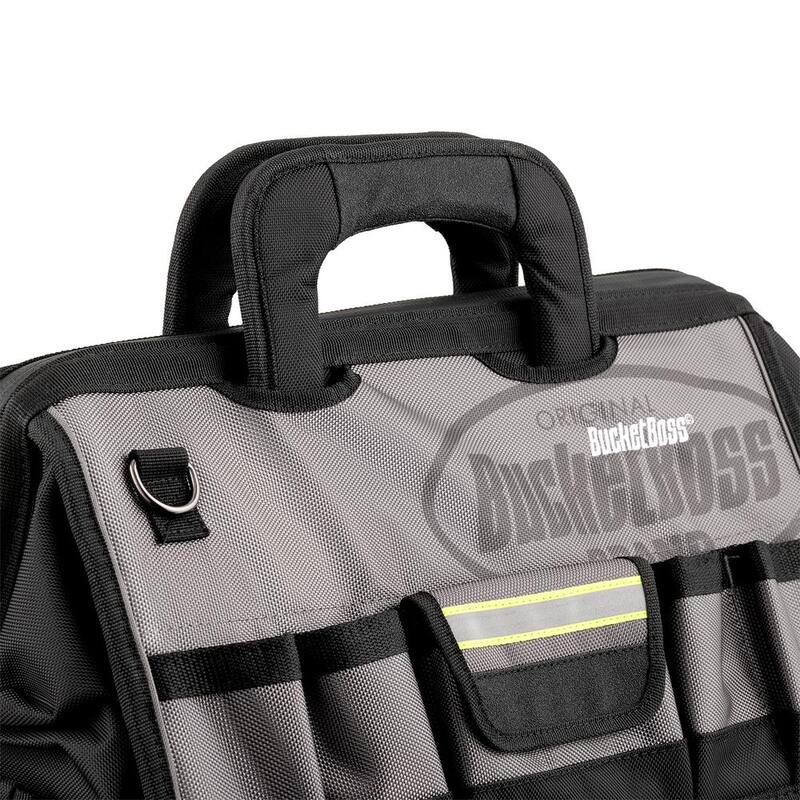 BUCKET BOSS 18 in. High Visibility Professional Tool Bag - 65118-HV