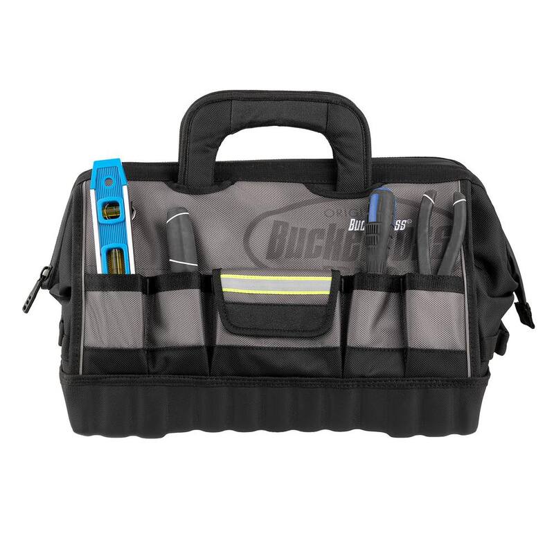 BUCKET BOSS 18 in. High Visibility Professional Tool Bag - 65118-HV